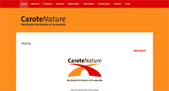 Desktop Screenshot of carotenature.com